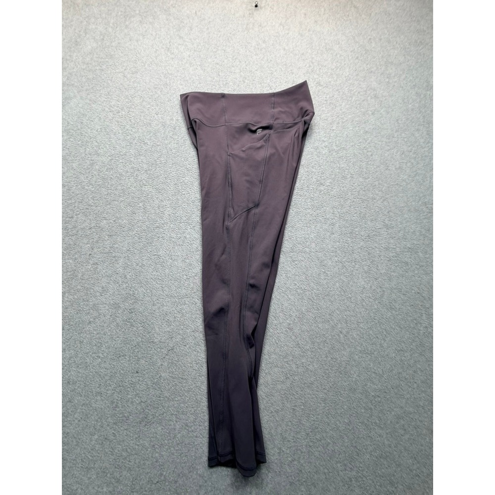 Fabletics Womens High Waisted Pocket Leggings Plum Purple 7/8 Length Small